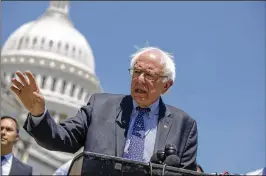  ?? ALEX EDELMAN / GETTY IMAGES ?? While calling the new report on the projected cost of “Medicare for all” both “grossly misleading and biased,” Sen. Bernie Sanders, I-VT, contends the need to provide health care for all Americans is worth the price.