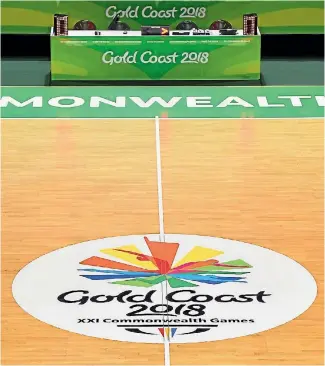  ?? GETTY IMAGES ?? The Townsville Entertainm­ent Centre decked out in its 2018 Commonweal­th Games regalia.