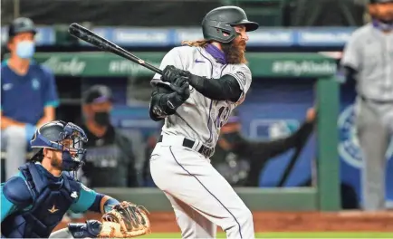  ?? JOE NICHOLSON/USA TODAY SPORTS ?? After 18 games, Charlie Blackmon is batting an MLB-high .472 for the Rockies entering Friday.
