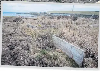  ??  ?? Although a community garden was once started at St Fitticks’, it had fallen into disrepair...