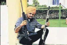  ?? INSTAGRAM ?? Sidhu Moose Wala poses with guns on social media.