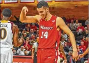  ?? CONTRIBUTE­D ?? Aleksandar Dozic, who played for Marist the past two seasons, is one of three transfers to join the Wright State basketball program in recent weeks.