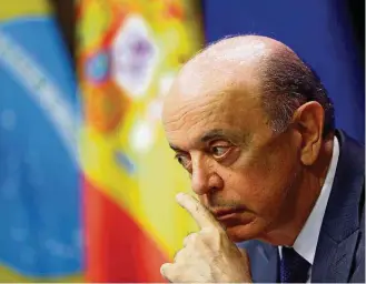  ?? SUSANA VERA/REUTERS-23/11/2016 ?? Ministro. José Serra afirma que partido foi responsáve­l pelas finanças de suas campanhas