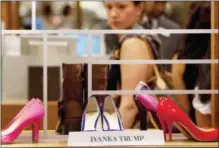  ?? MARK LENNIHAN — THE ASSOCIATED PRESS FILE ?? Shoes from the Ivanka Trump collection are displayed at a Lord & Taylor department store in New York.