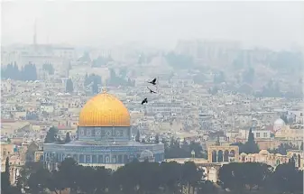  ?? REUTERS ?? Historia. Jerusalén es una ciudad sagrada para judios, árabes y cristianos.