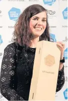  ?? ?? Winner Anna Meredith was the £20,000 SAY winner last year with her album Varmints