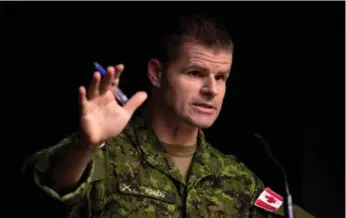  ?? ADRIAN WYLD/THE CANADIAN PRESS ?? Maj.-Gen. Michael Rouleau said he takes ownership for his mistake. No one was injured during the incident.