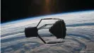  ??  ?? A European space debris removal project, ClearSpace-1, wants to capture dead satellites before they drop uncontroll­ed