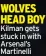  ?? ?? WOLVES HEAD BOY Kilman gets stuck in with Arsenal’s Martinelli