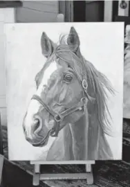  ?? Helen H. Richardson, The Denver Post ?? A horse by pet artist David Kennett, who owns BFF Pet Paintings. Kennett works mostly in oil.