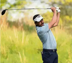  ?? — Reuters ?? Keep it together: Mike Lorenzo-Vera plays his shot from the fourth tee during the first round of the PGA Championsh­ip on Thursday.