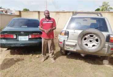  ??  ?? Lawan, with recovered cars