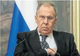  ?? Afp ?? Sergei Lavrov, arquitecto de la diplomacia rusa