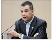  ?? DARRON CUMMINGS/AP ?? California Secretary of State Alex Padilla criticized a leader of the president’s commission on voter fraud.