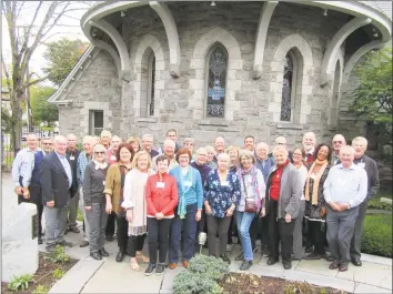  ?? Contribute­d photo ?? The American &amp; Foreign Christian Union board last week at the First Congregati­onal Church Ridgefield.