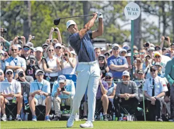  ?? FOTO: KYODO NEWS/IMAGO ?? Alle sind aufgeregt und nervös rund um den Augusta National Golf Club. Spielt Tiger Woods?