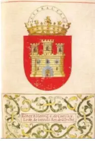 ??  ?? Escudo de Gibraltar bajo el reinado de Enrique IV.