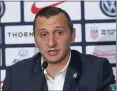  ?? MARY ALTAFFER — THE ASSOCIATED PRESS ?? Vlatko Andonovski was introduced Monday as the new coach of the U.S. women’s national team.
