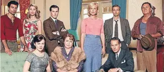  ??  ?? At home: Aussie drama A Place to Call Home shows how the social glue came unstuck after World War II.