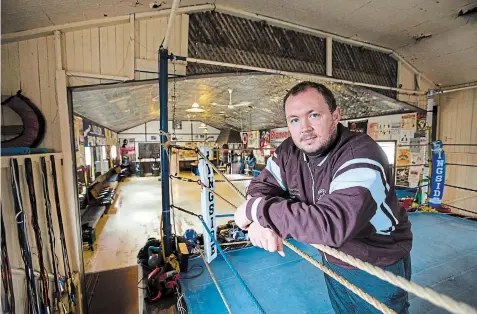  ?? RAY NAPPER NAPPERS BOXING CLUB HEAD COACH
JULIE JOCSAK TORSTAR ?? “I know it’s odd to say but we don’t really promote fighting, outside the ring at least.”
Ray Napper is the fourth generation of his family to run Nappers Boxing Club in Welland.