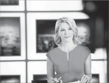  ?? Brian Doben NBC News ?? MEGYN KELLY’S show “Sunday Night” averaged 3.53 million viewers this week. The program featured an interview with a man who has repeatedly said the 2012 shooting at Sandy Hook Elementary School was a hoax.