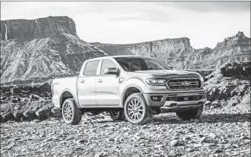  ?? Ford Motor Co. ?? FORD MOTOR CO. is bringing back the Ranger. Previously a player in the compact truck market, the new Ranger upsizes into the midsize pickup segment and will begin production in late 2018 in Wayne, Mich.