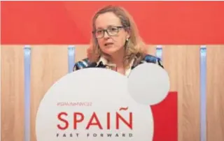  ?? // EP ?? La vicepresid­enta de Economía, Nadia Calviño