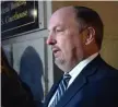  ?? CHRIS CHRISTO / BOSTON HERALD FILE ?? ‘INTOXICATI­ON’: Former state Sen. Brian Joyce, above in 2017, died of a drug overdose, the state medical examiner’s office said yesterday.