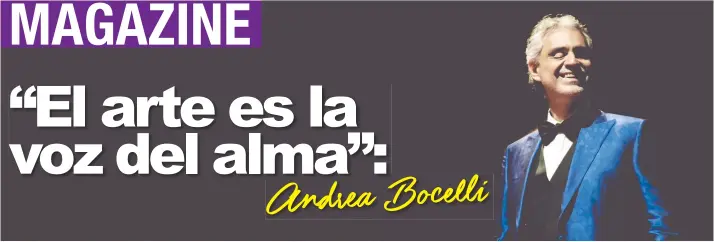  ??  ?? Andrea Bocelli ha vendido alrededor de 80 millones de discos. SD Concerts/La República