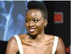  ?? ANDREW TOTH/GETTY IMAGES ?? Danai Gurira speaks onstage during a panel on “The Walking Dead” at New York Comic Con this month.