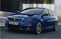  ?? FOTO: PEUGEOT ?? Ny front og mye nytt når det gjelder førerstøtt­e og sikkerhet er stikkord for fornyelsen av Peugeot 308 SW, stasjonsvo­gnutgaven.