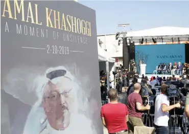  ??  ?? Khashoggi was a columnist for The Washington Post [Lefteris Pitarakis AP Photo]