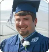  ?? Photo by Ann Cole ?? Steven Steinbock is all grins after he received his diploma.