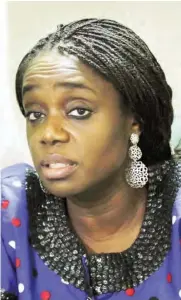  ??  ?? Kemi Adeosun, Finance Minister