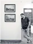  ??  ?? The winning entry (left) and (above) Tilaxan at a recent exhibition of his work