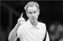  ??  ?? John McEnroe has committed to play doubles at the SAP Open in February, his first U.S. tournament action since 1992.