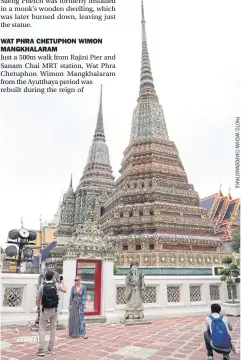  ?? ?? Wat Phra Chetuphon Wimon Mangkhalar­am.