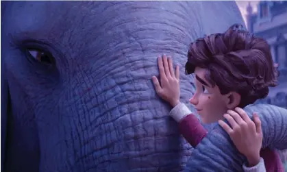  ?? ?? Unknowable, untameable … Peter (voiced by Noah Jupe) with the elephant in The Magician’s Elephant. Photograph: Netflix