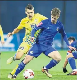  ??  ?? EN RACHA. Dani Olmo se está saliendo en el Dinamo Zagreb.