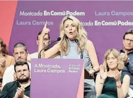  ?? QUIQUE GARCIA/ EFE ?? La vicepresid­enta segunda, Yolanda Díaz, en Montcada i Reixac