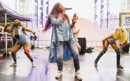  ?? Santiago Mejia / The Chronicle 2017 ?? Big Freedia (center) has been a frequent performer at Outside Lands in Golden Gate Park.