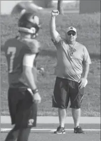  ?? MATHEW MCCARTHY, RECORD STAFF ?? Coach Chris Bertoia is more than optimistic his team can win this season, possibly even starting Sunday against Windsor.