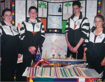  ??  ?? Skreen Dromard National project Silver medalists 2006. Fionnuala Kelly, David James, Alan Murray and Clarissa Doherty.