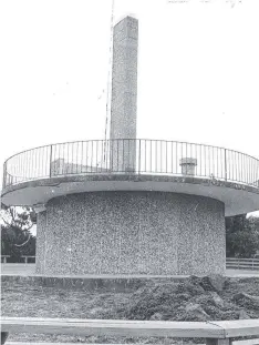  ??  ?? The present lookout at Ceres, which was opened in 1959.