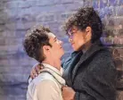  ?? MACALL POLAY/NETFLIX ?? Andrew Garfield, left, and Alexandra Shipp in a scene from Lin-manuel Miranda’s directoria­l debut, “tick, tick...boom!”