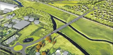  ??  ?? The proposed Sturry Link Road