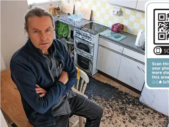  ?? Paul Gillis ?? Martin Hewer in the kitchen of his flat at Barlands House, Henbury