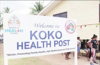  ?? ?? The Koko Health Post (Ministry of Health photo)