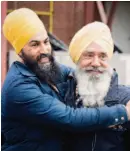  ??  ?? Jagmeet’s father, Jagtaran, worked nights as a security guard while studying to be a psychiatri­st