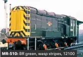  ??  ?? MR-510: BR green, wasp stripes, 12100